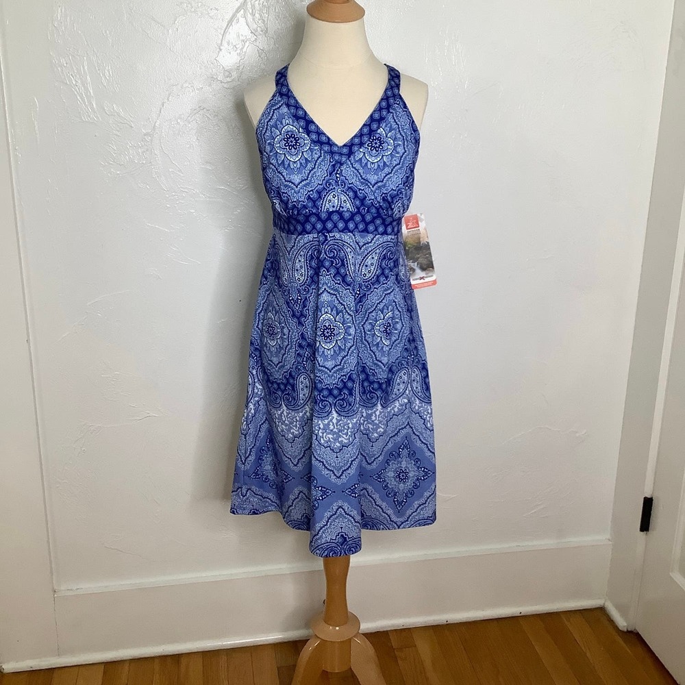 ZX Outdoor Celeste Racerback Bandana Print mini dress size L NWT